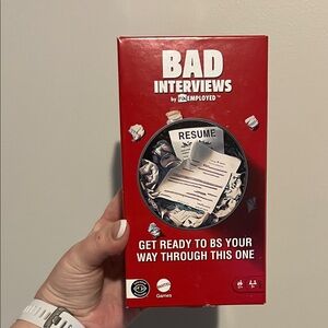 Mattel Bad Interviews Card Game - Red